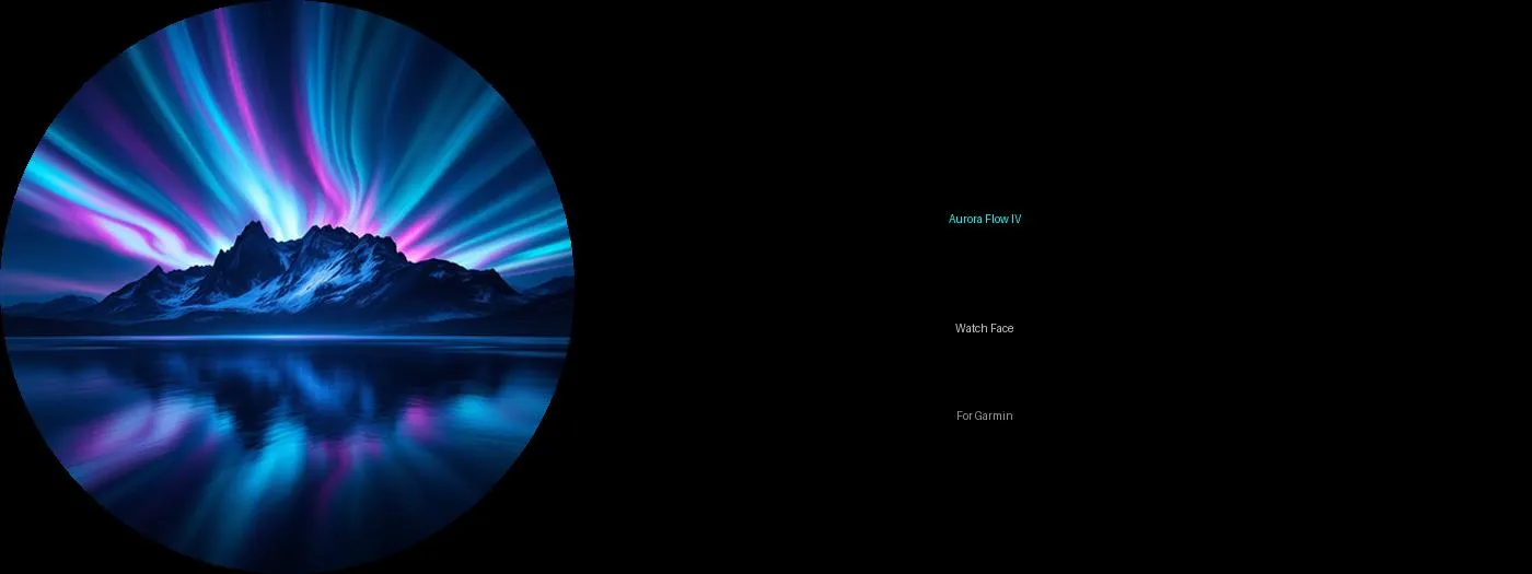 Aurora Flow IV Watch Face · Snímek obrazovky 0