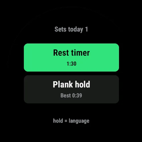 Gym Timer - Rest & Plank