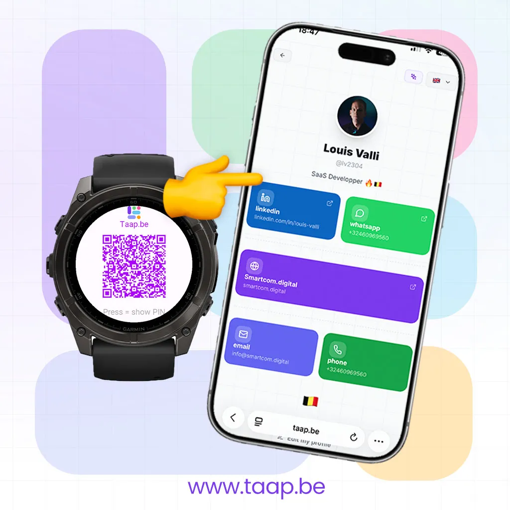Taap.be: Your Digital Business Card on Your Wrist