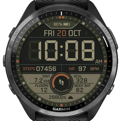 The Green Mil - CUSTOMIZABLE MILITARY TIME · Snímek obrazovky 1