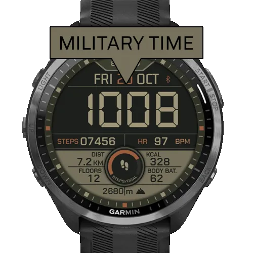 The Green Mil - CUSTOMIZABLE MILITARY TIME · Snímek obrazovky 3