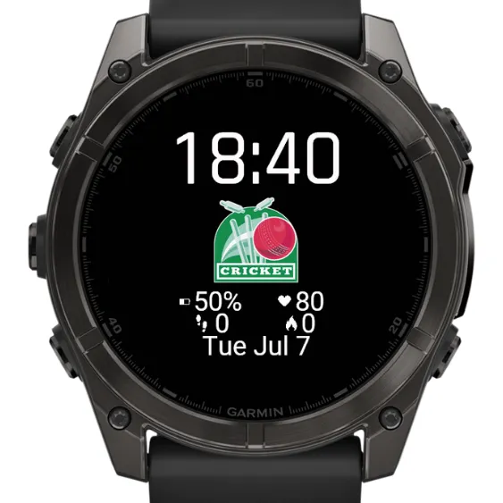 Cricket Watch Face- Customizable Sports Stats · Capture d'écran 0