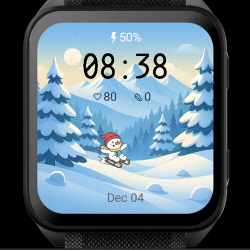 Snowy Hills Sledding – Animated Snowman · Captura de ecrã 2