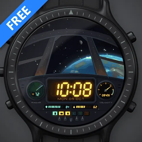 Astra Hyperdrive – 动态科幻驾驶舱表盘