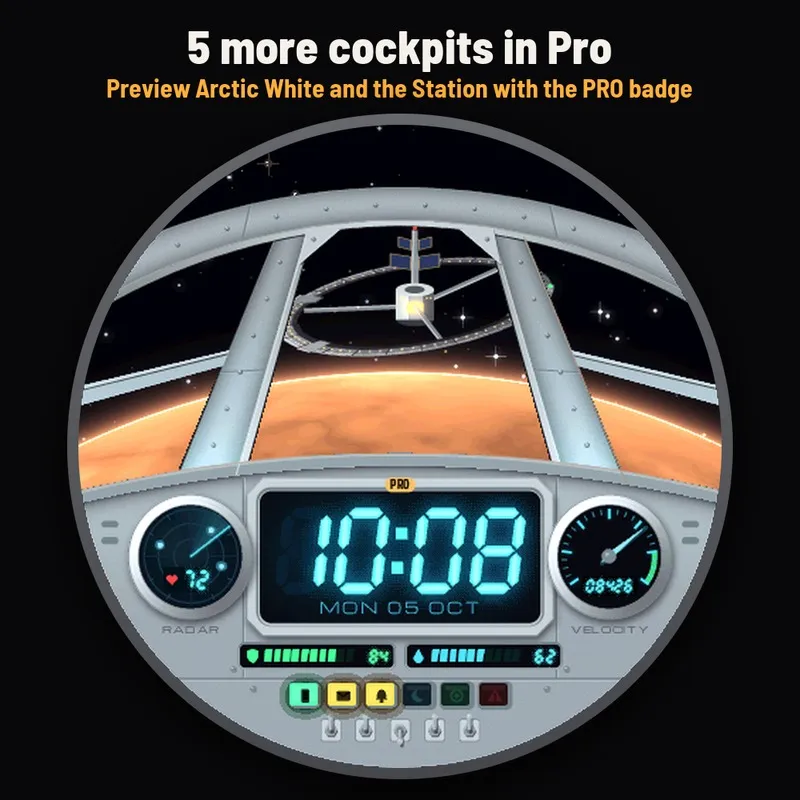 Astra Hyperdrive – 动态科幻驾驶舱表盘 · Screenshot 2