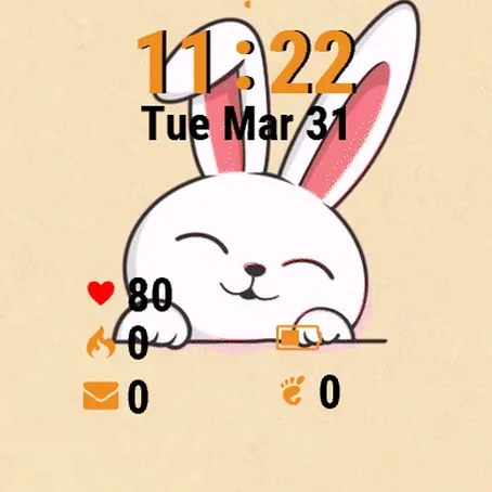 Cartoon Bunny Sleeping