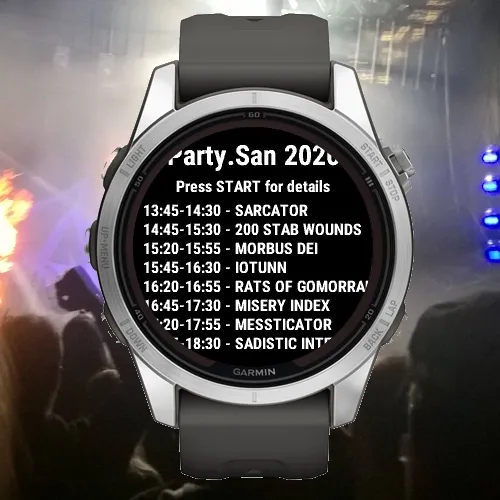 Festival Running Order Widget