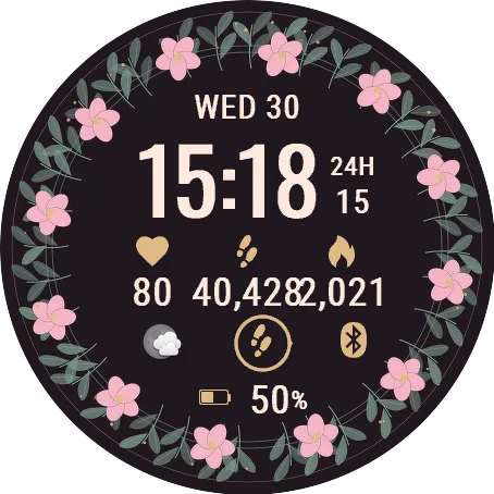 sakura wreath trio
