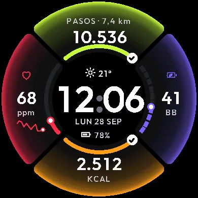 Crux – 4-Metric Watch Face · 截图 3