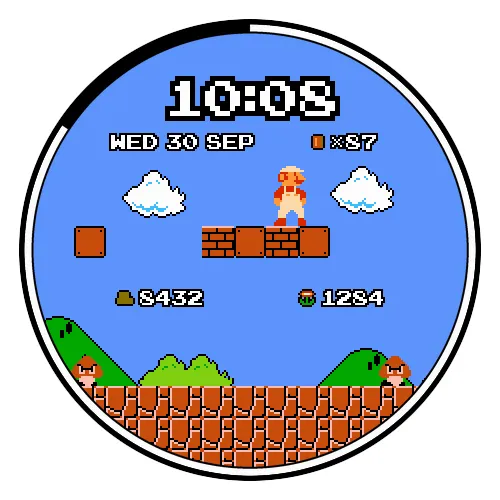 Super Mario Bros Nintendo World SNES Watch Face