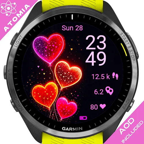 Valentine Neon Hearts G