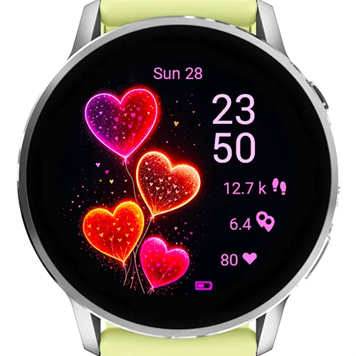 Valentine Neon Hearts G · Screenshot 2