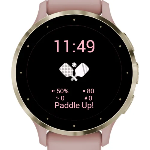 Pickleball Watch Face – Paddle Icon Sport Stats · Screenshot 2