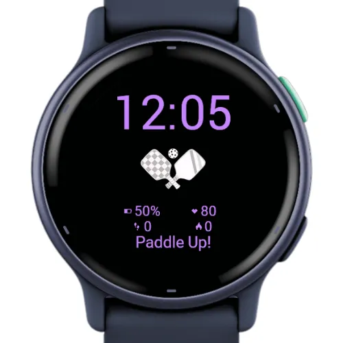 Pickleball Watch Face – Paddle Icon Sport Stats · Screenshot 3