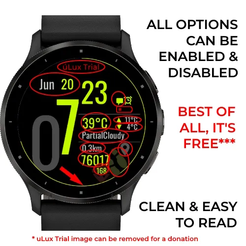 *FREE Digital AMOLED Weather Steps Heart Data · 截图 0