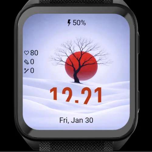 Red Sun Winter Tree · 截图 1