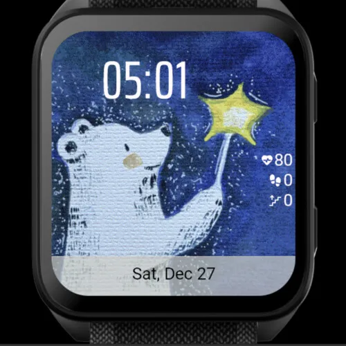 Winter Star Bear Watercolor · 螢幕截圖 0