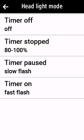 Settled. Set different light modes per timerstatus
