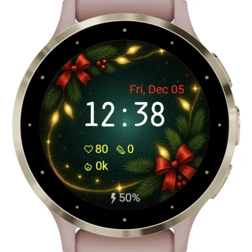 Golden Christmas Frame