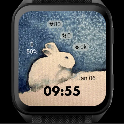 Winter Rabbit – Watercolor · 截图 2