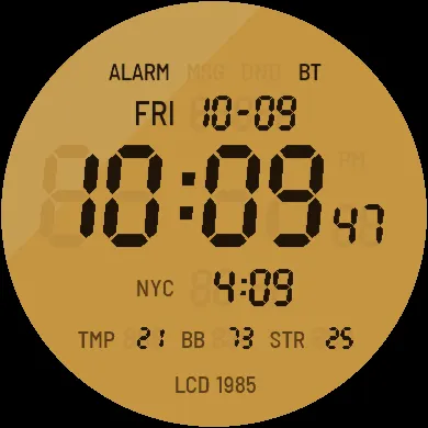LCD 1985 Watch Face - Retro 80s Digital · Tangkapan layar 3