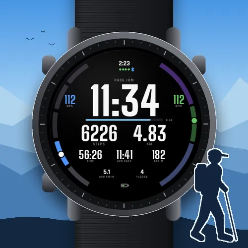PACEBOARD WALK: Walking and Hiking Data Field