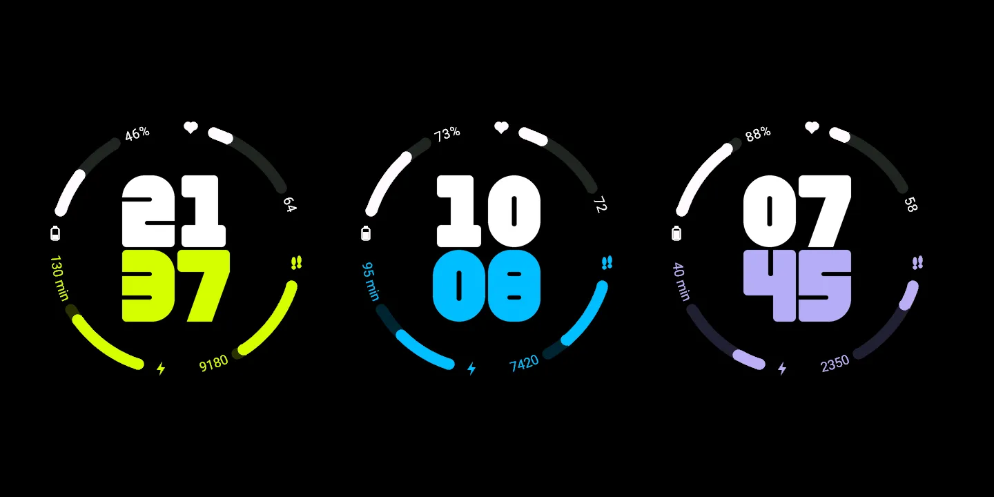 Neon Arc – Bold Digits