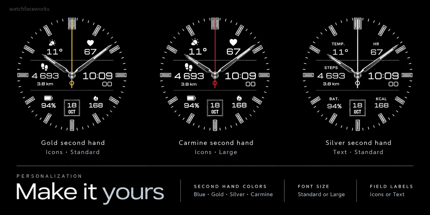 Losena - Elegant Analog Watch Face · Screenshot 2