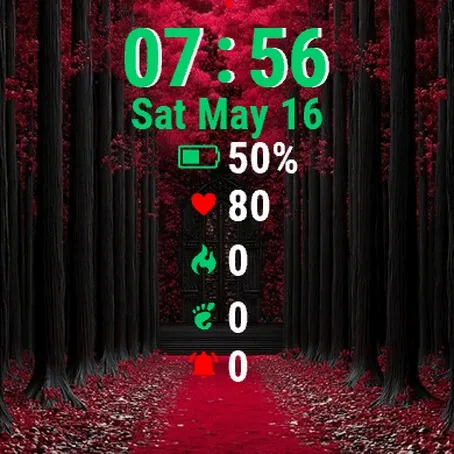 Red Forest Red Path Leading