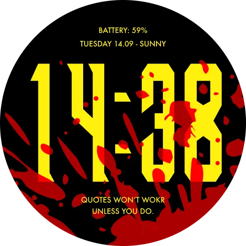 Invincible watchface