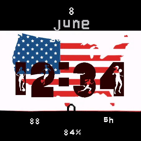 USA Glory – Football World Cup Watch Face · Schermafbeelding 0