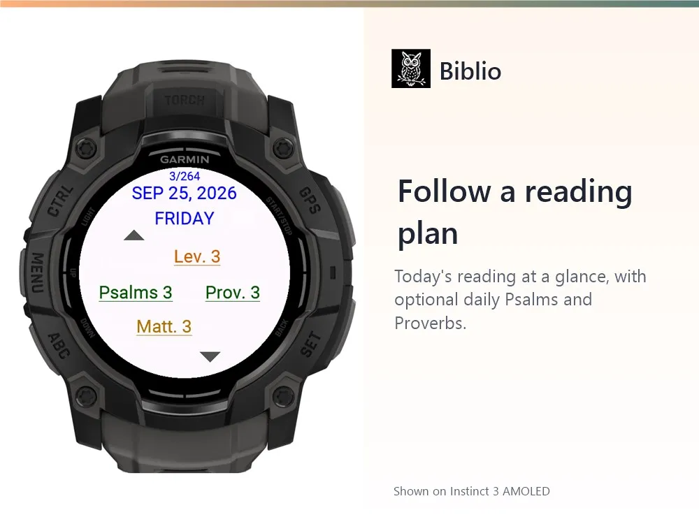 Biblio: Bible Reader, Memory & Reading Plans · Skärmbild 3
