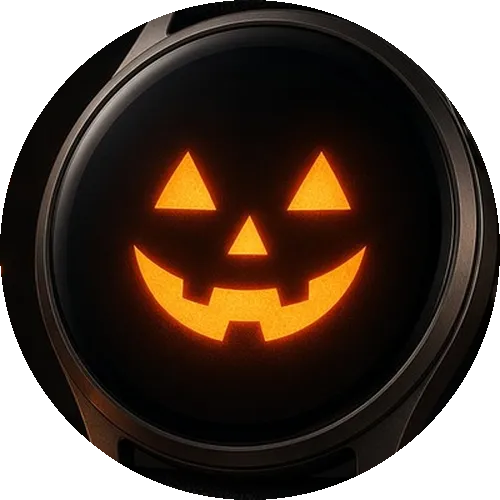 Pumpkin Glow Halloween Watch Face