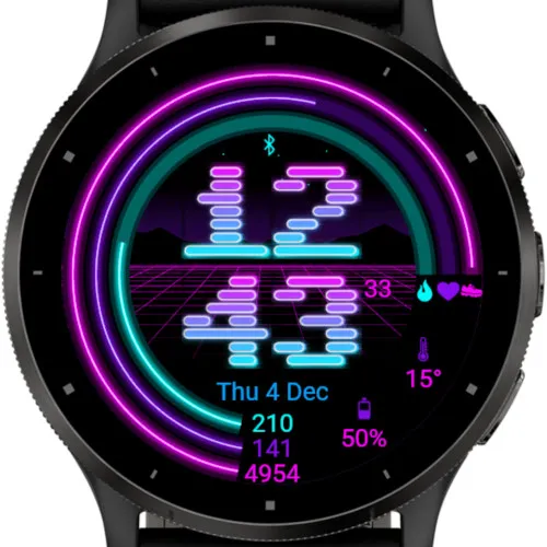 Retro Heroine Watch Face