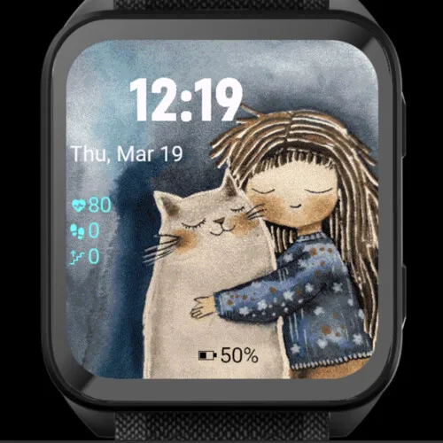 Cat and Girl Hug · ภาพหน้าจอ 1