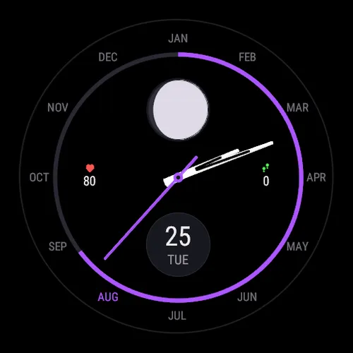 Almanac - Year Dial + Moon