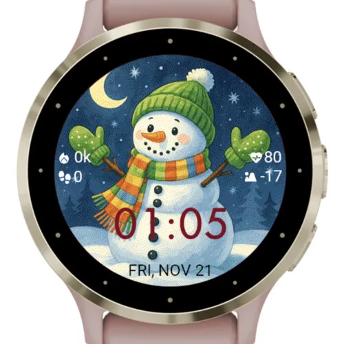 Winter Moon Snowman