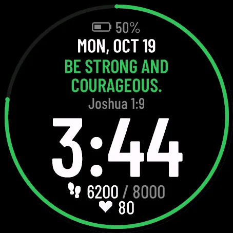 VerseFace: Daily Bible Verse Watch Face · Screenshot 1