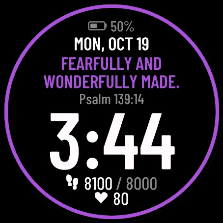 VerseFace: Daily Bible Verse Watch Face · Screenshot 3