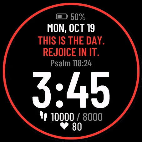 VerseFace: Daily Bible Verse Watch Face · Screenshot 4