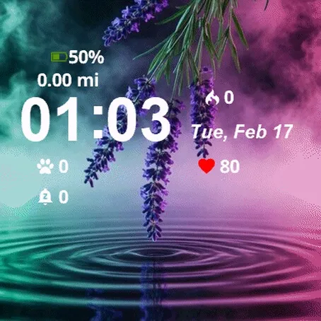 Purple Flower Floating Water · Captura de tela 2