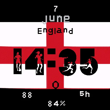 England St George Flag Watch Face · 截图 0