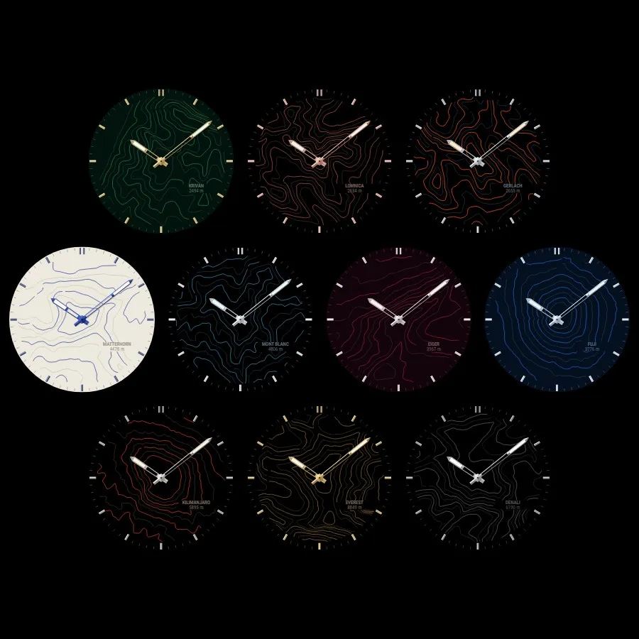 Isohypse Analog Pro - Watchface mit Höhenlinien · Screenshot 2
