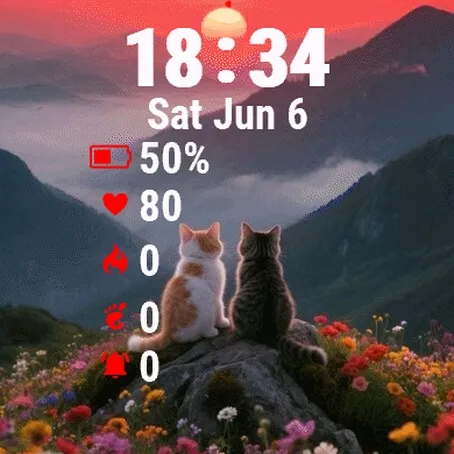Two Cats Sitting