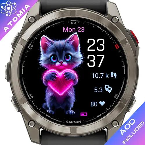 Neon Heart Paws G
