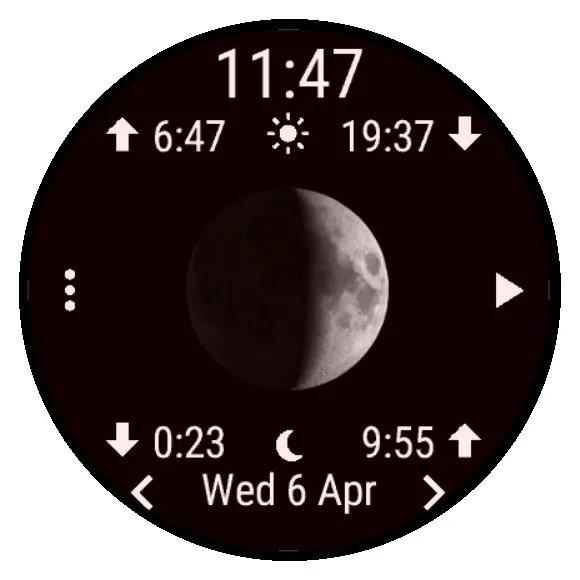 Moon Calendar Watch