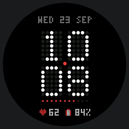 Dotform – Dot Matrix Watch Face