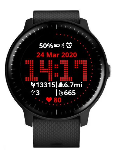 Dot Matrix Watch Face · スクリーンショット 0