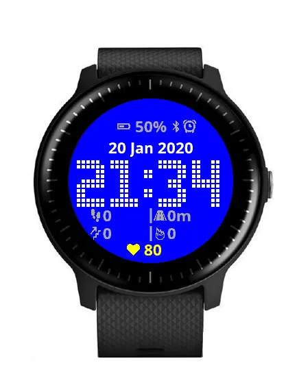 Dot Matrix Watch Face · スクリーンショット 1