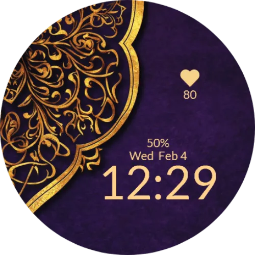 Purple Oriental Ornament